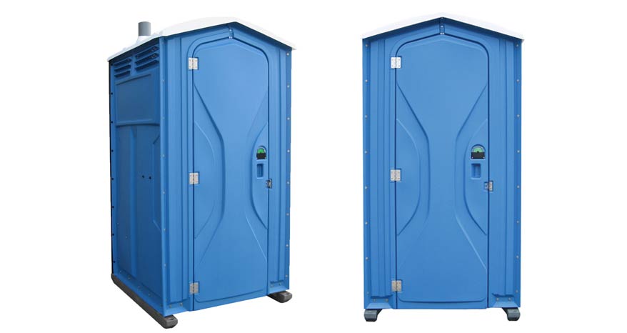 Long-term porta potty units on site in San Francisco, California